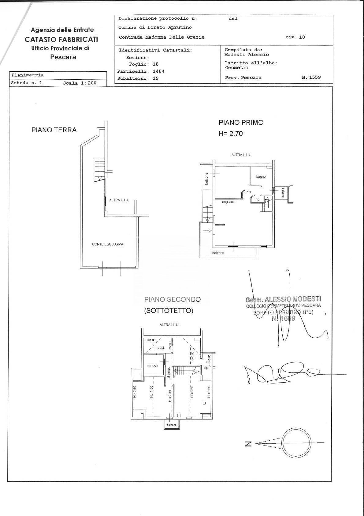 Immagine 69 di Casa semindipendente in vendita  in Via Europa a Loreto Aprutino
