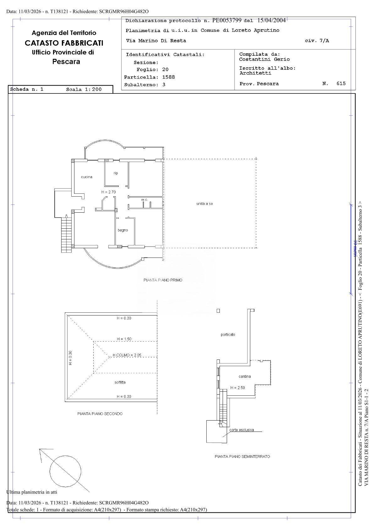 Immagine 20 di Casa semindipendente in vendita  in Via Marino di Resta a Loreto Aprutino