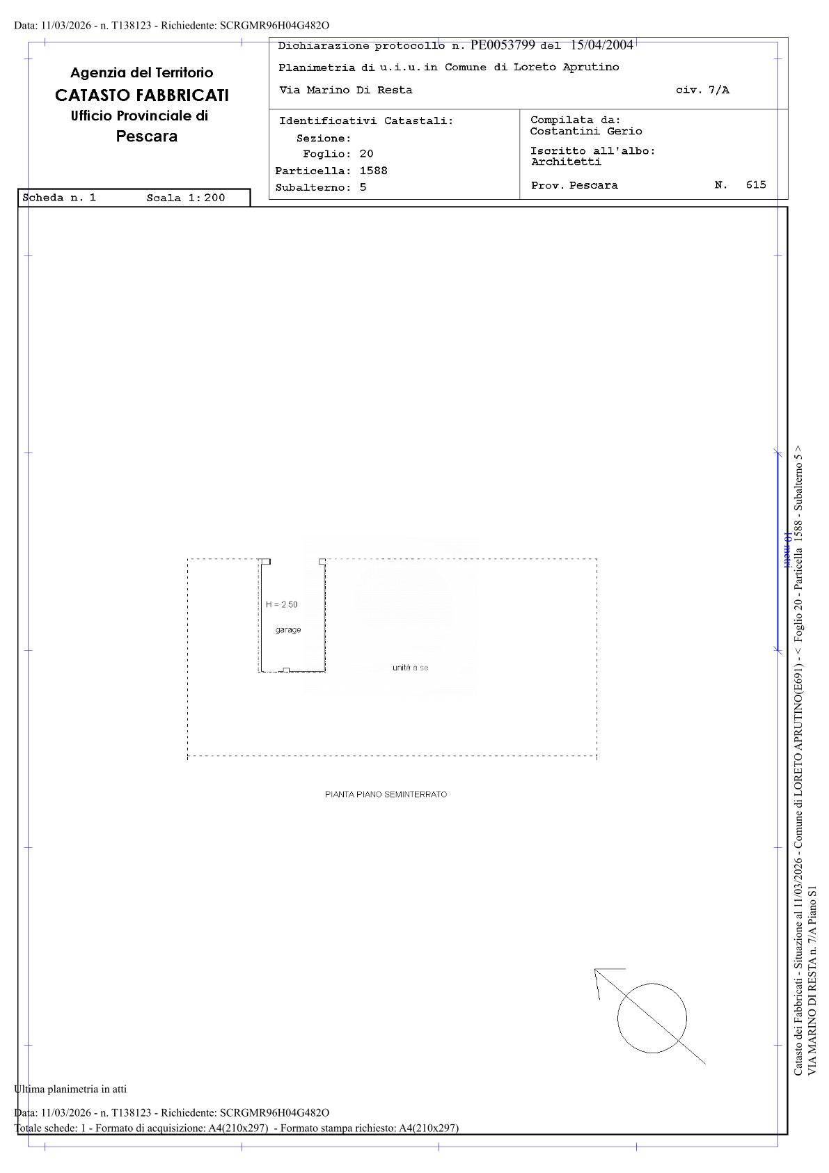 Immagine 21 di Casa semindipendente in vendita  in Via Marino di Resta a Loreto Aprutino