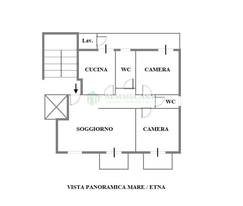 Immagine 32 di Appartamento in vendita  in Via Angelina Damiani Lanza 26-28 a Giarre