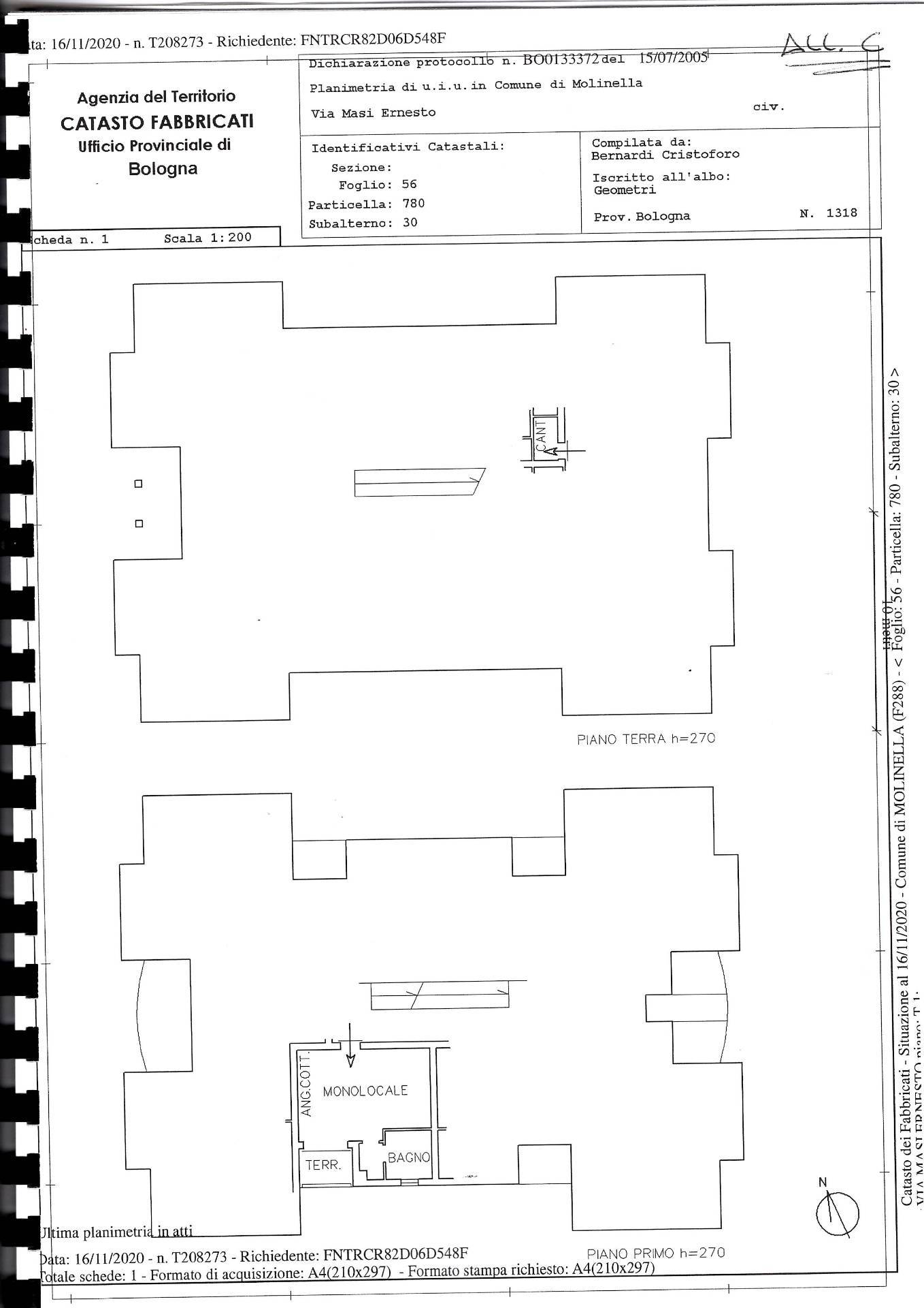 Immagine 54 di Appartamento in vendita  in via enrico masi 44 a Molinella