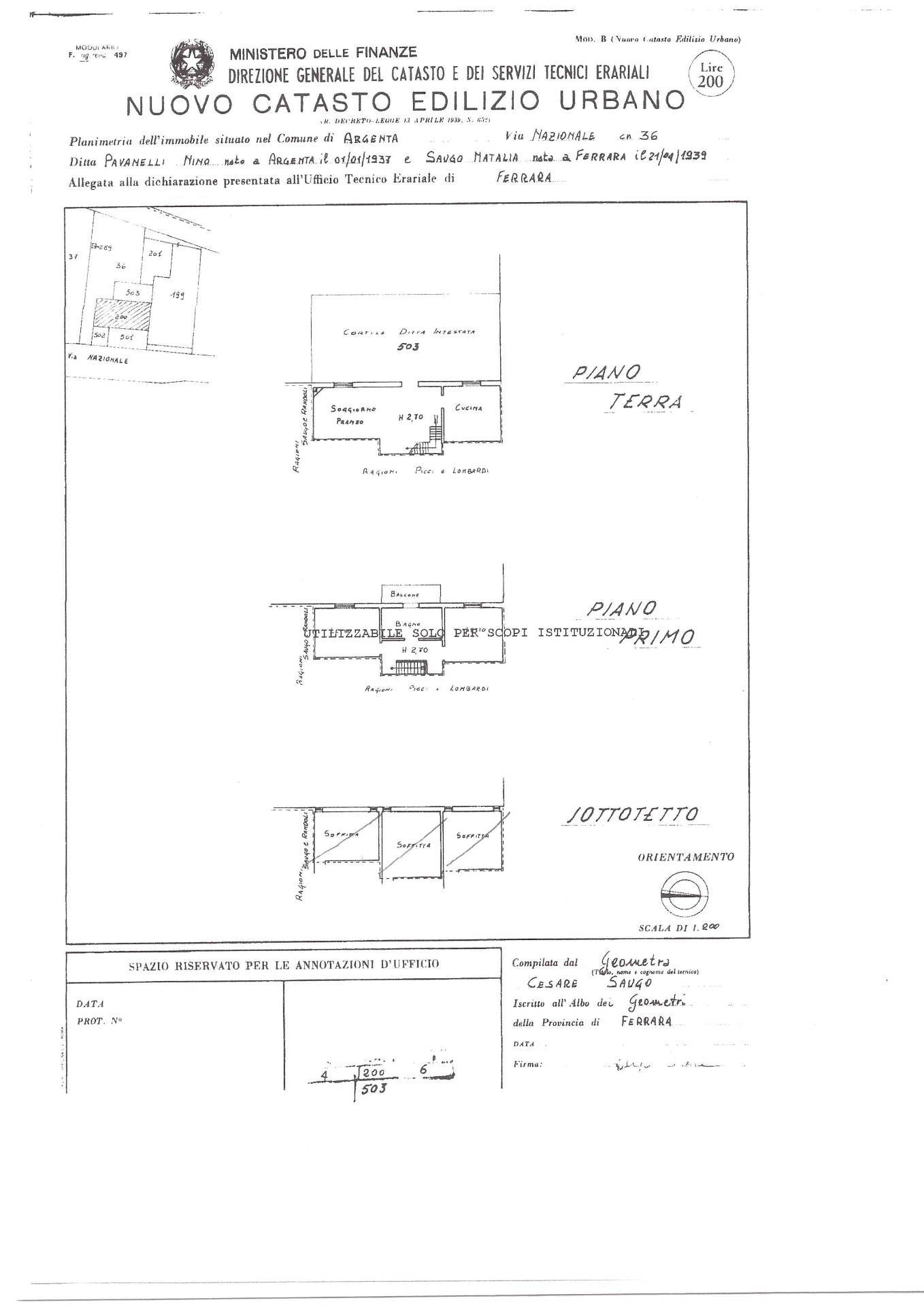 Immagine 61 di Villetta a schiera in vendita  in via Nazionale 36 a Argenta