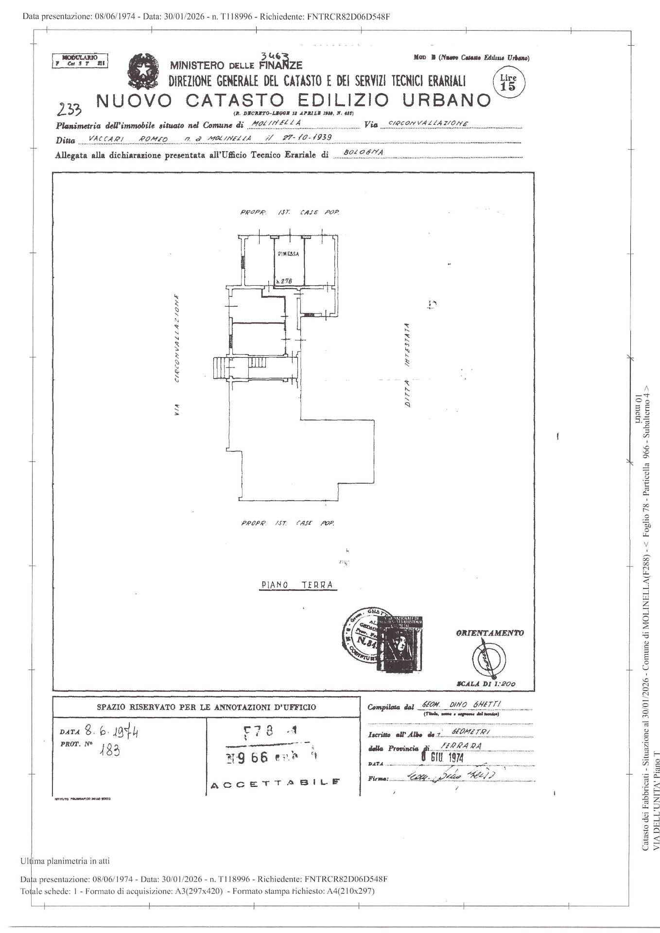 Immagine 22 di Box auto in vendita  in via circonvallazione 36 a Molinella