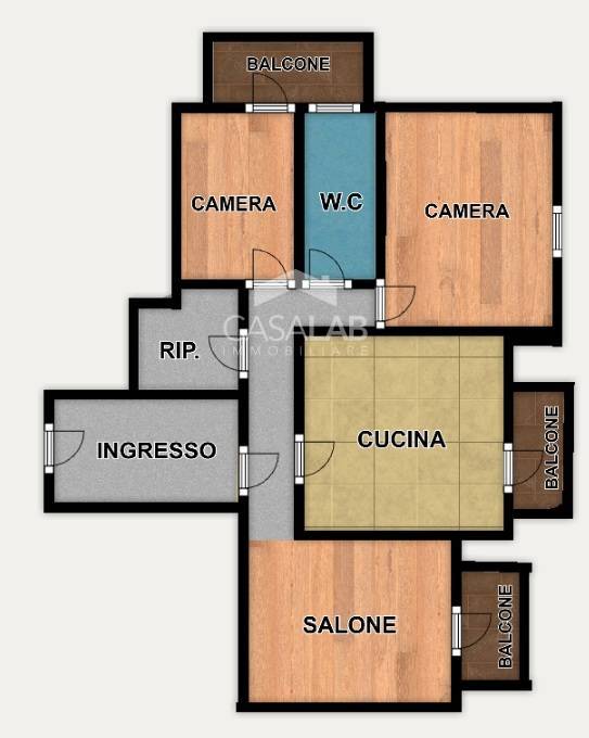 Immagine 19 di Appartamento in vendita  in via umbria 18 a Carini