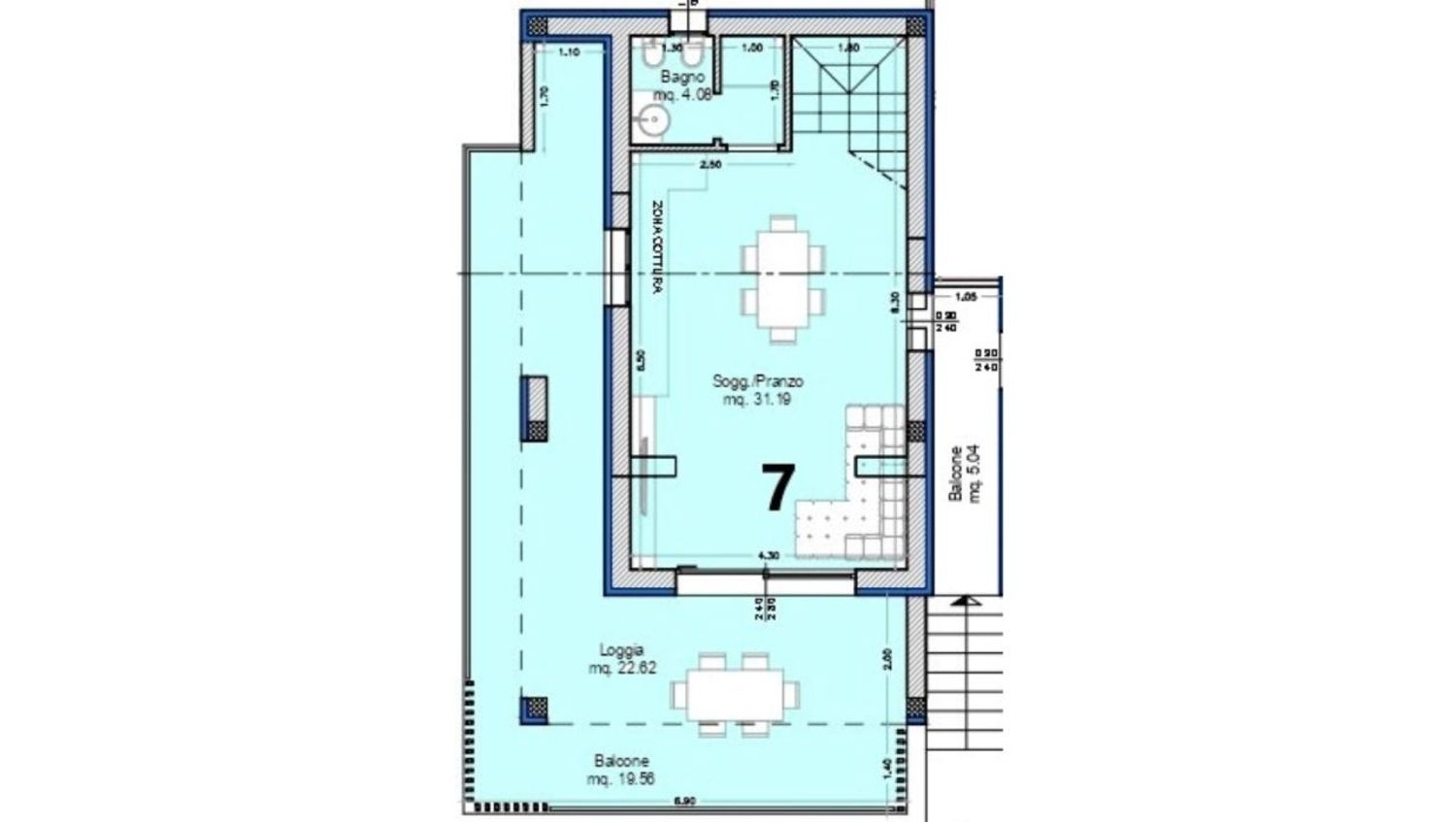 Immagine 9 di Appartamento in vendita  in del Trullo a Cervia