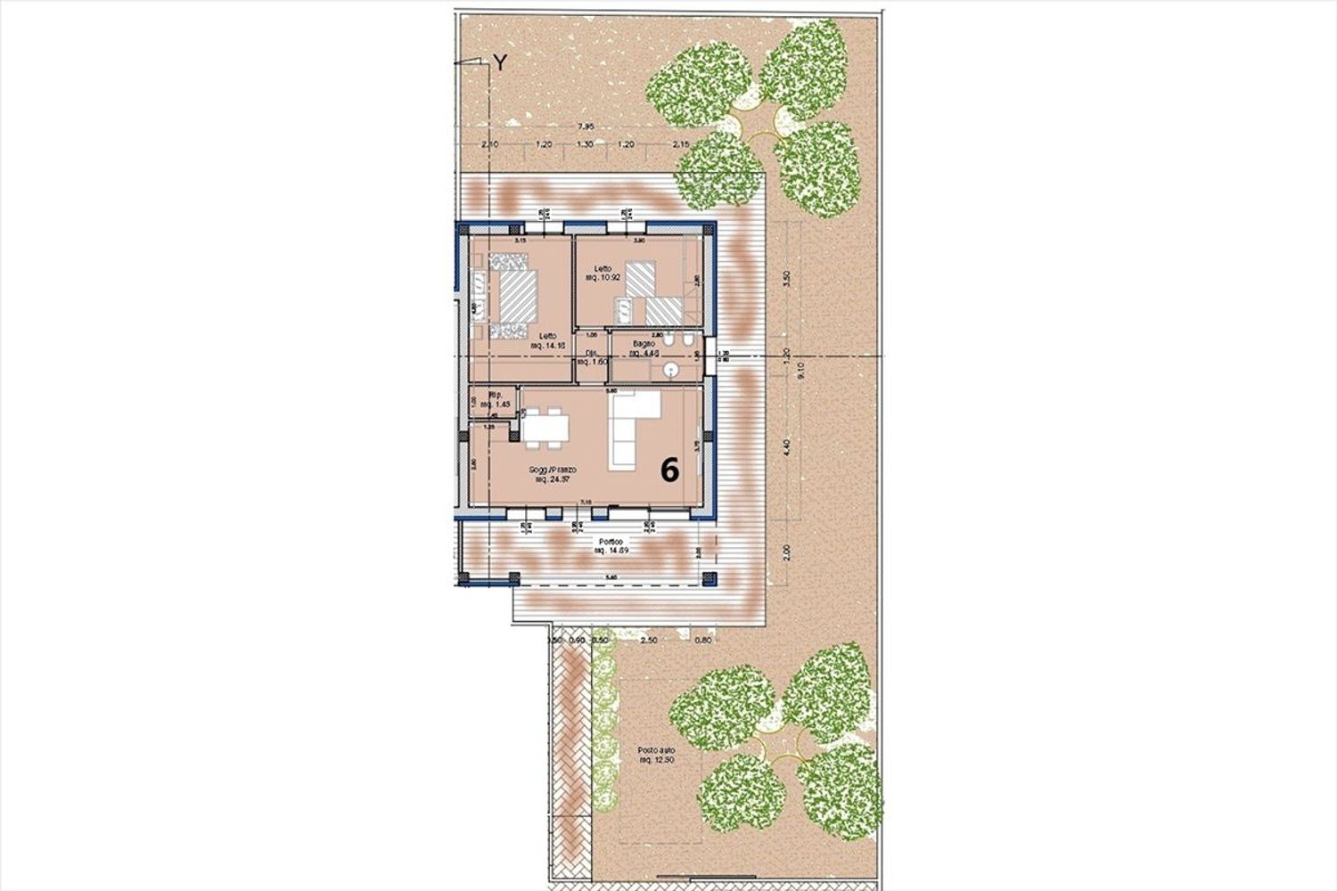 Immagine 11 di Appartamento in vendita  in del Trullo a Cervia