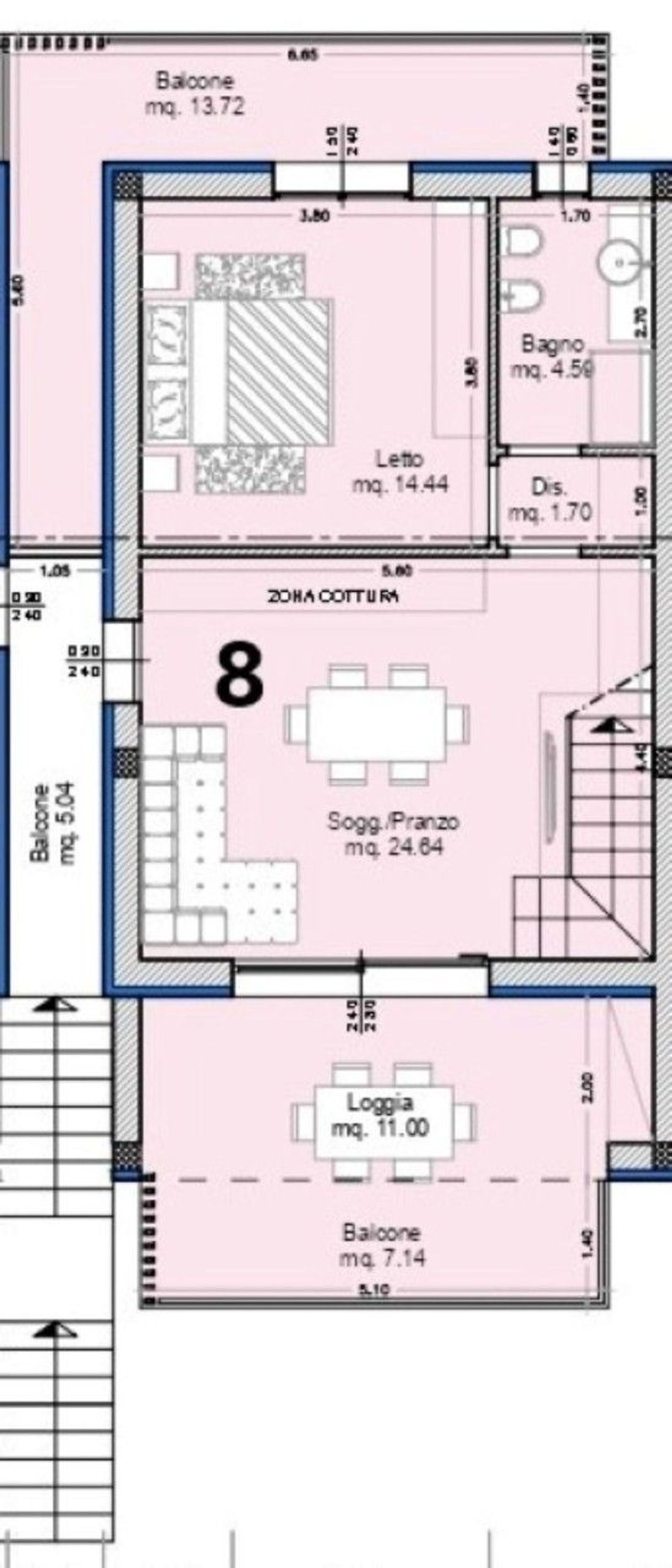 Immagine 9 di Appartamento in vendita  in del Trullo a Cervia