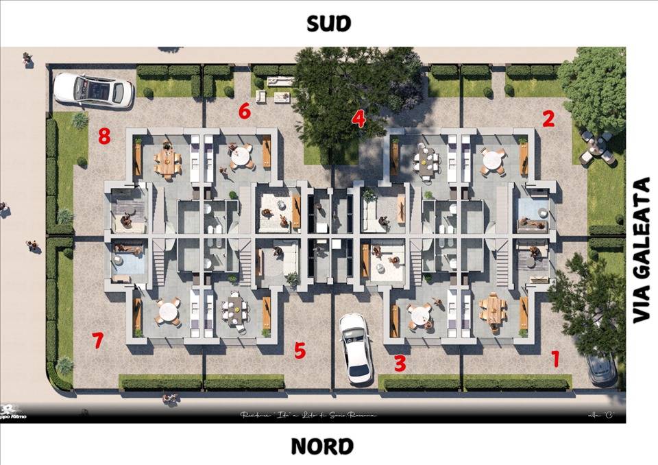 Immagine 5 di Villetta a schiera in vendita  in via Galeata 1 a Ravenna