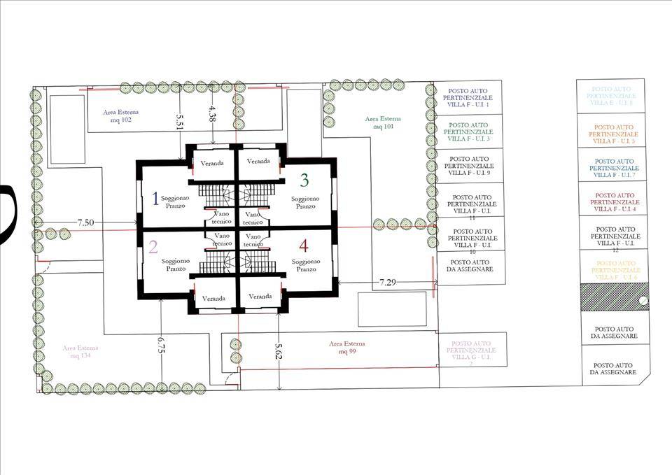Immagine 7 di Villetta a schiera in vendita  in via Galeata 1 a Ravenna
