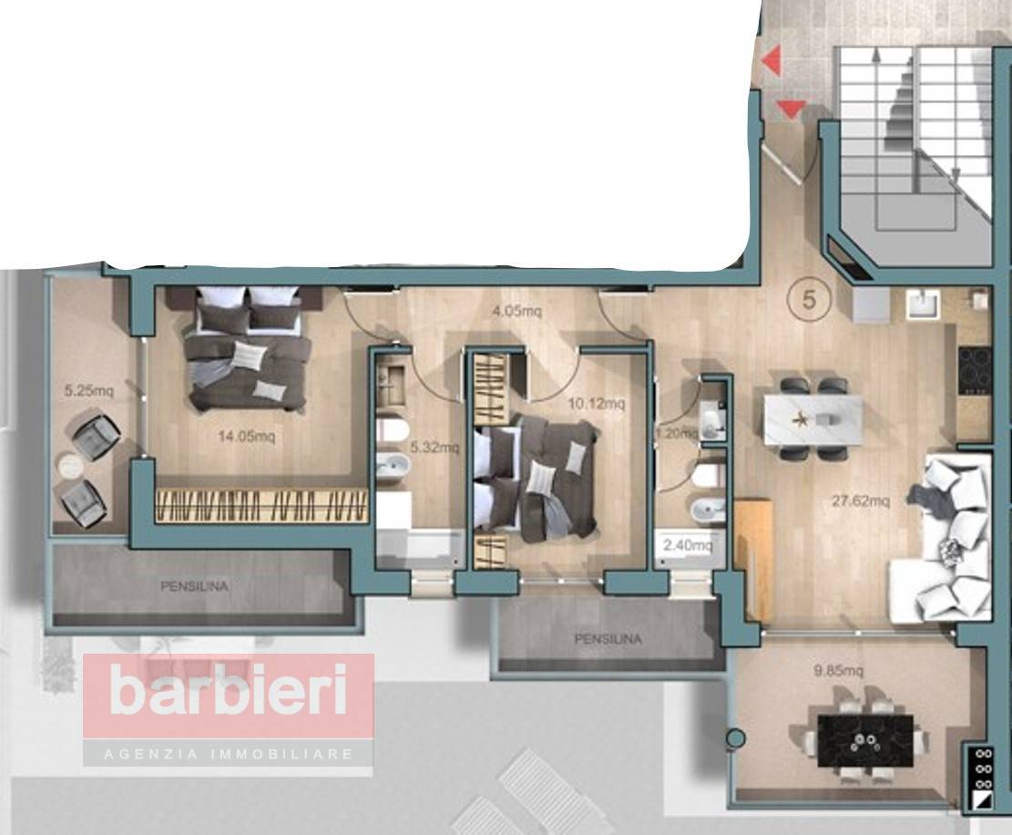 Immagine 10 di Appartamento in vendita  in Via Del Correggio 23 a Cervia