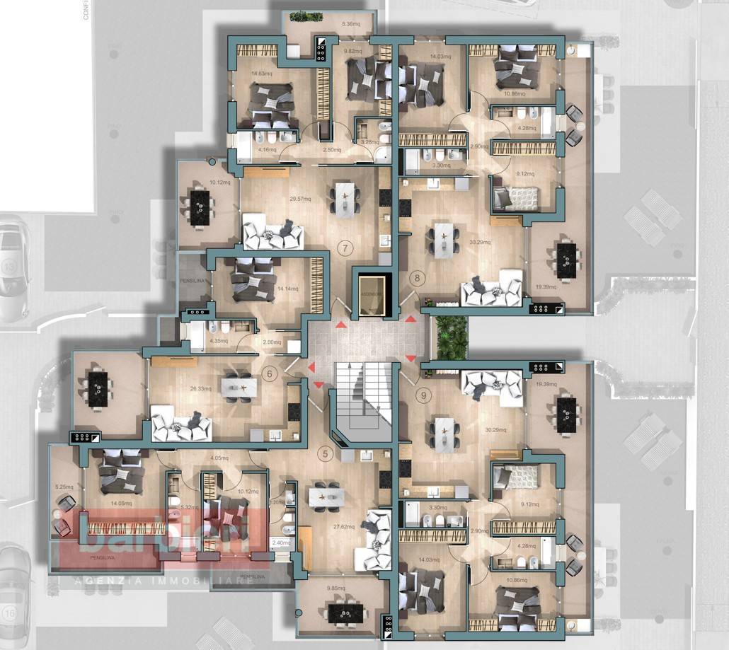 Immagine 12 di Appartamento in vendita  in Via del Correggio 23 a Cervia