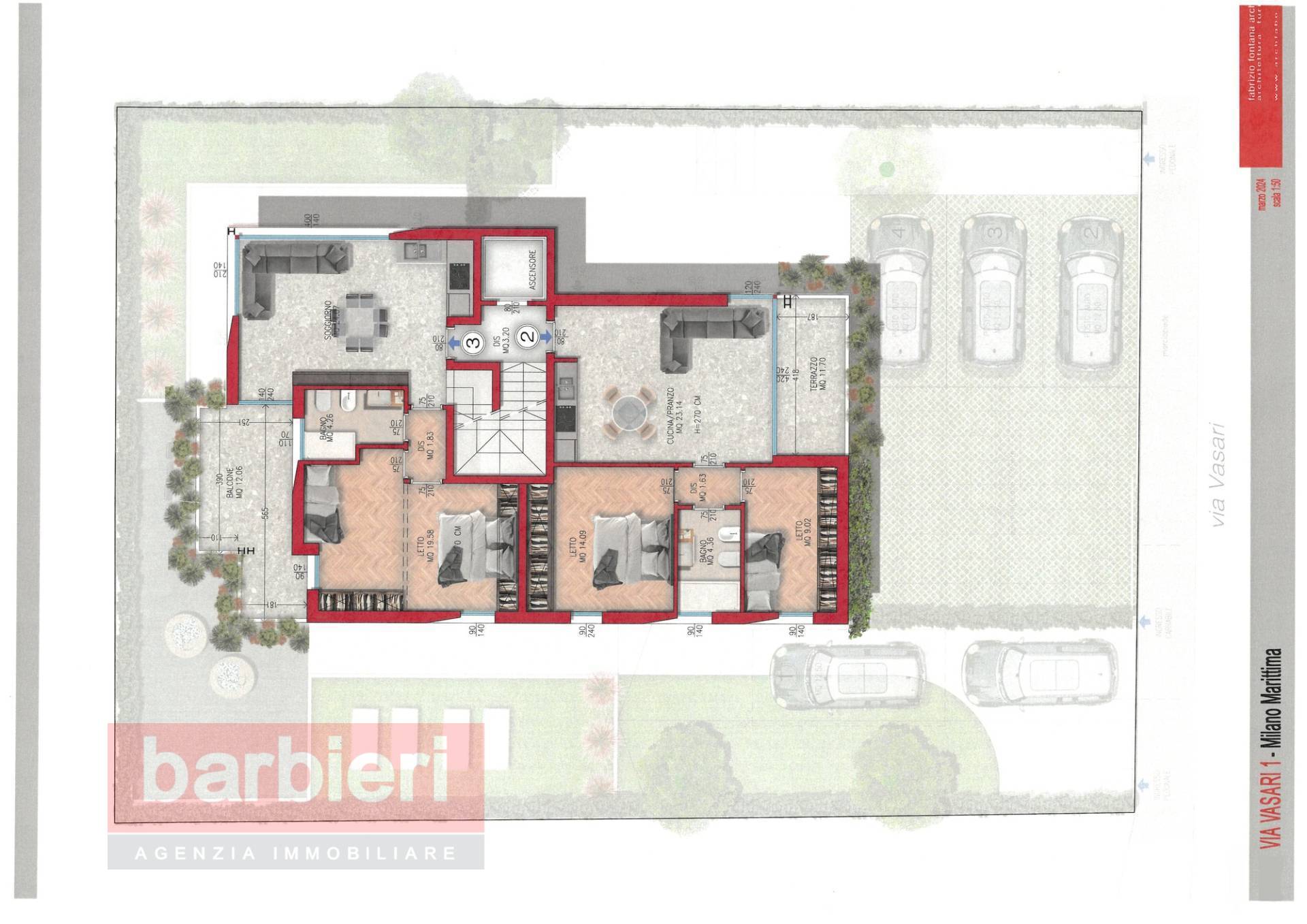 Immagine 4 di Appartamento in vendita  in Via Vasari 1 a Cervia