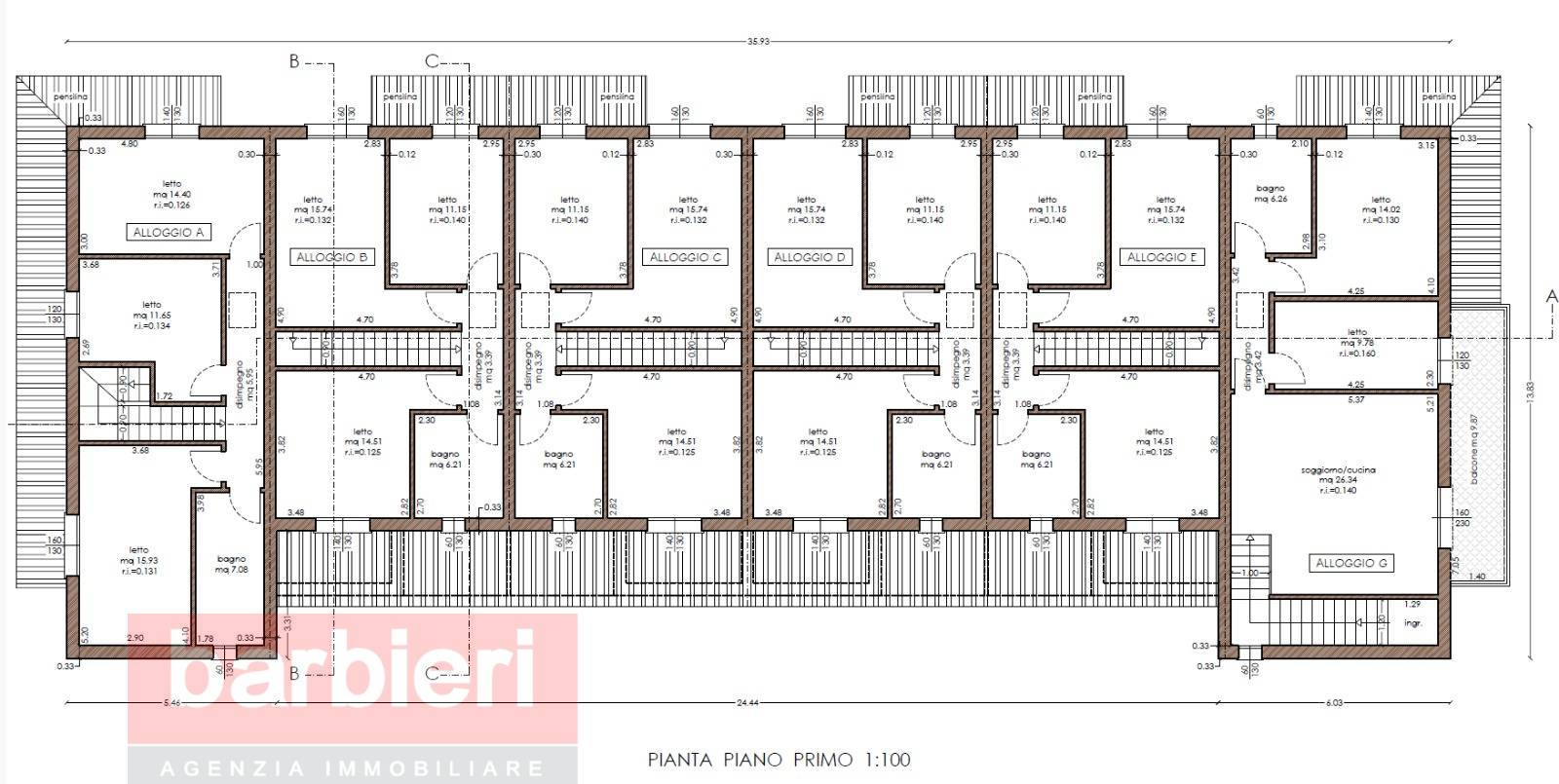 Immagine 7 di Villetta a schiera in vendita  in Via San Pantaleone a Ravenna
