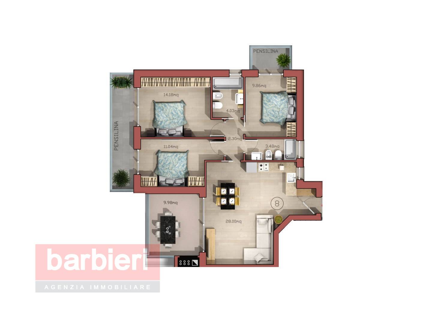 Immagine 14 di Appartamento in affitto  in Viale Volturno 140 a Cervia