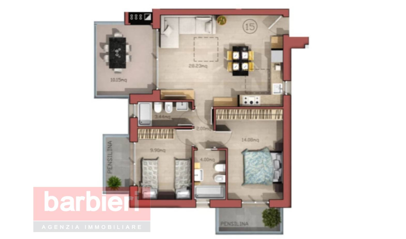 Immagine 18 di Appartamento in affitto  in Viale Volturno 140 a Cervia