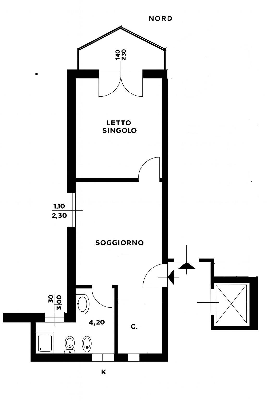 Immagine 17 di Appartamento in vendita  in Via Della Foglia a Ferrara