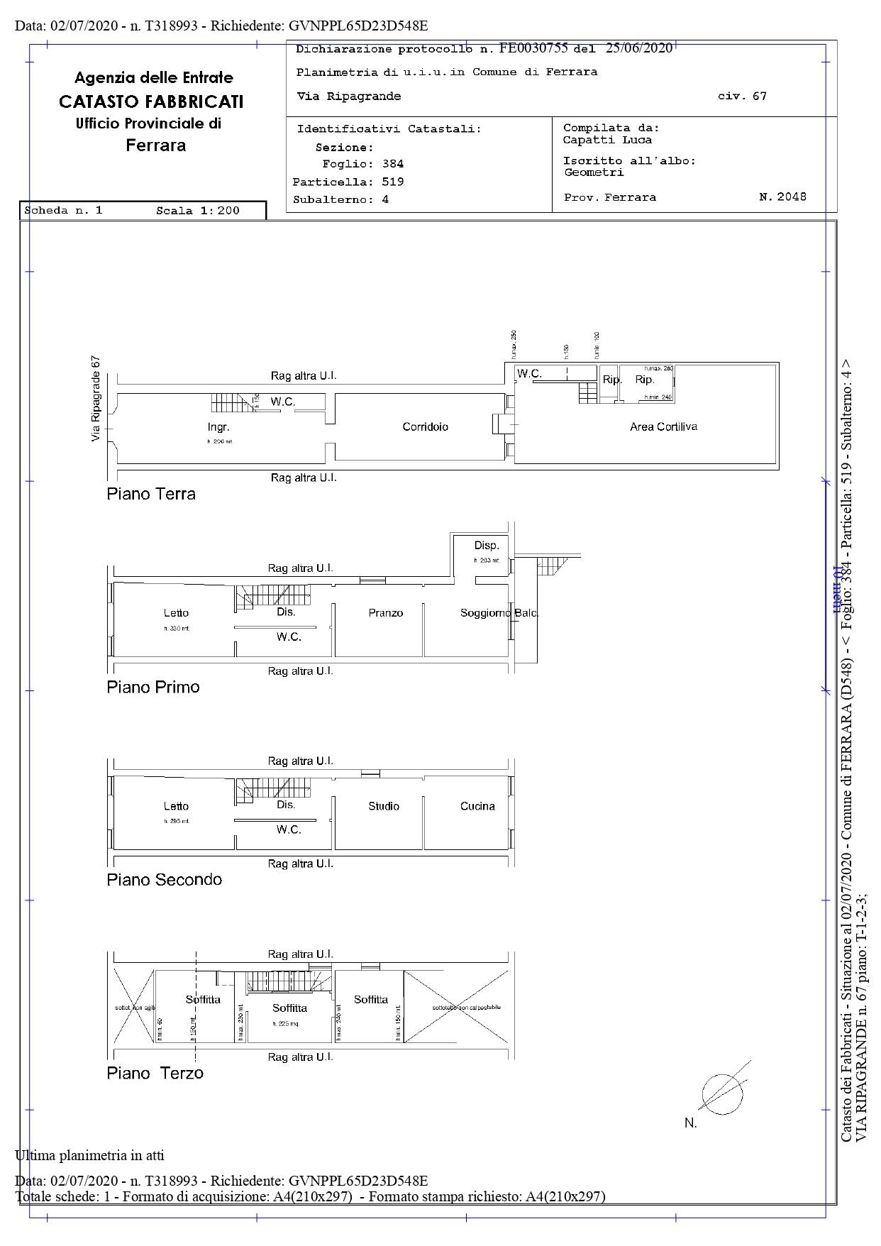Immagine 23 di Casa indipendente in vendita  in Via Ripagrande a Ferrara