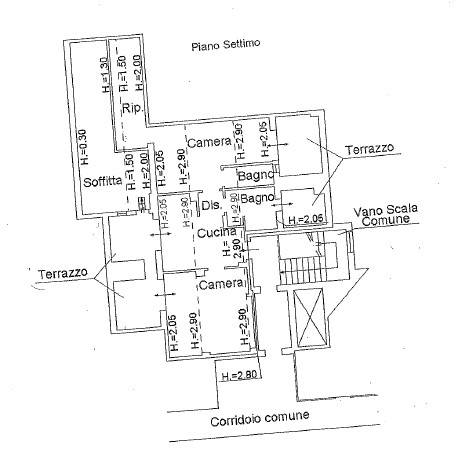 Immagine 21 di Attico in vendita  in Piazzale Della Castellina 15 a Ferrara