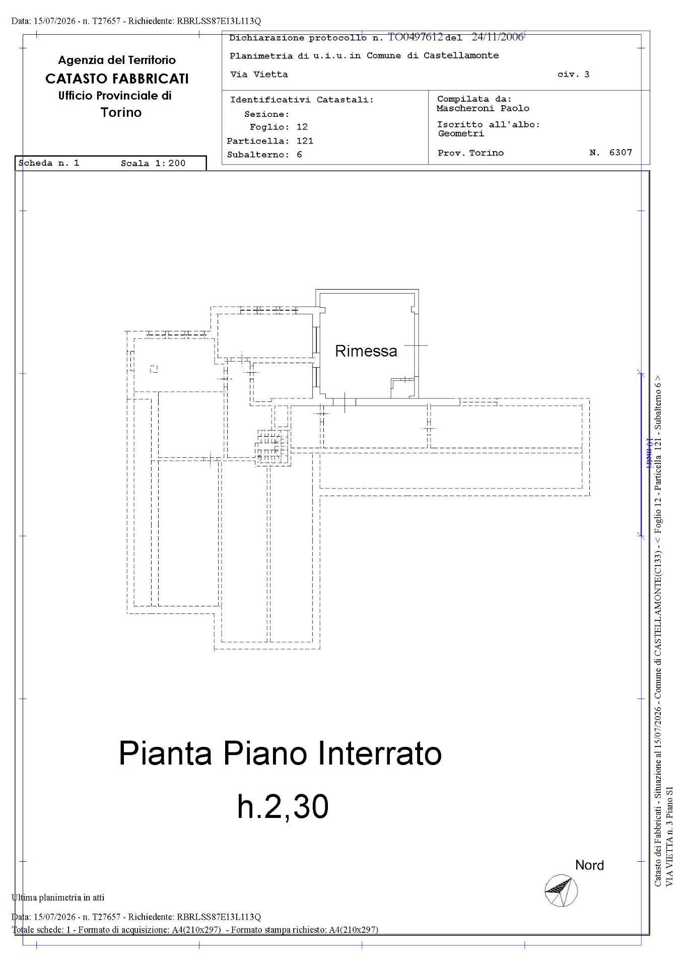 Immagine 40 di Villa in vendita  in via Vietta 3 a Castellamonte
