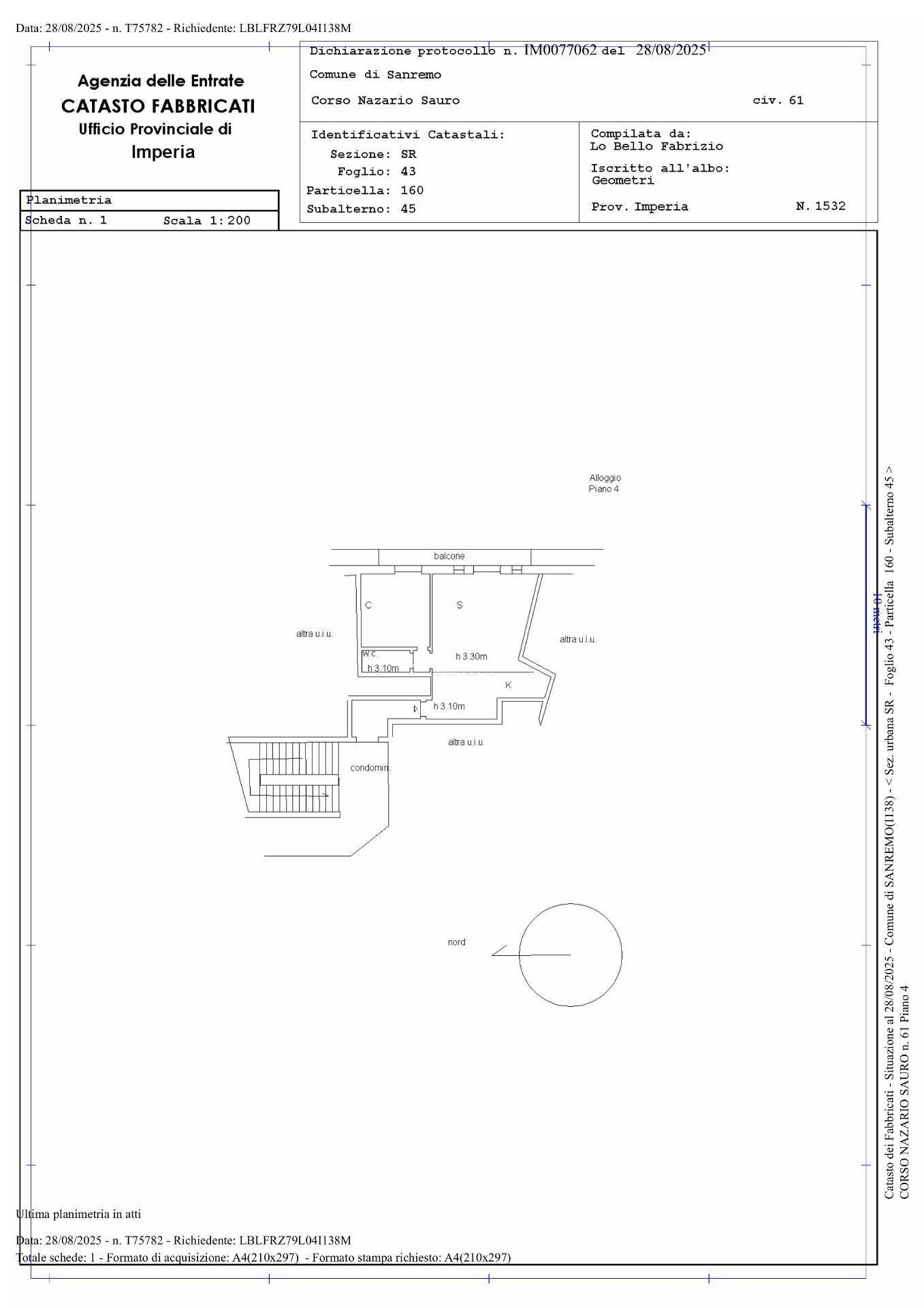 Immagine 23 di Appartamento in vendita  in corso Nazario Sauro 61 a San Remo