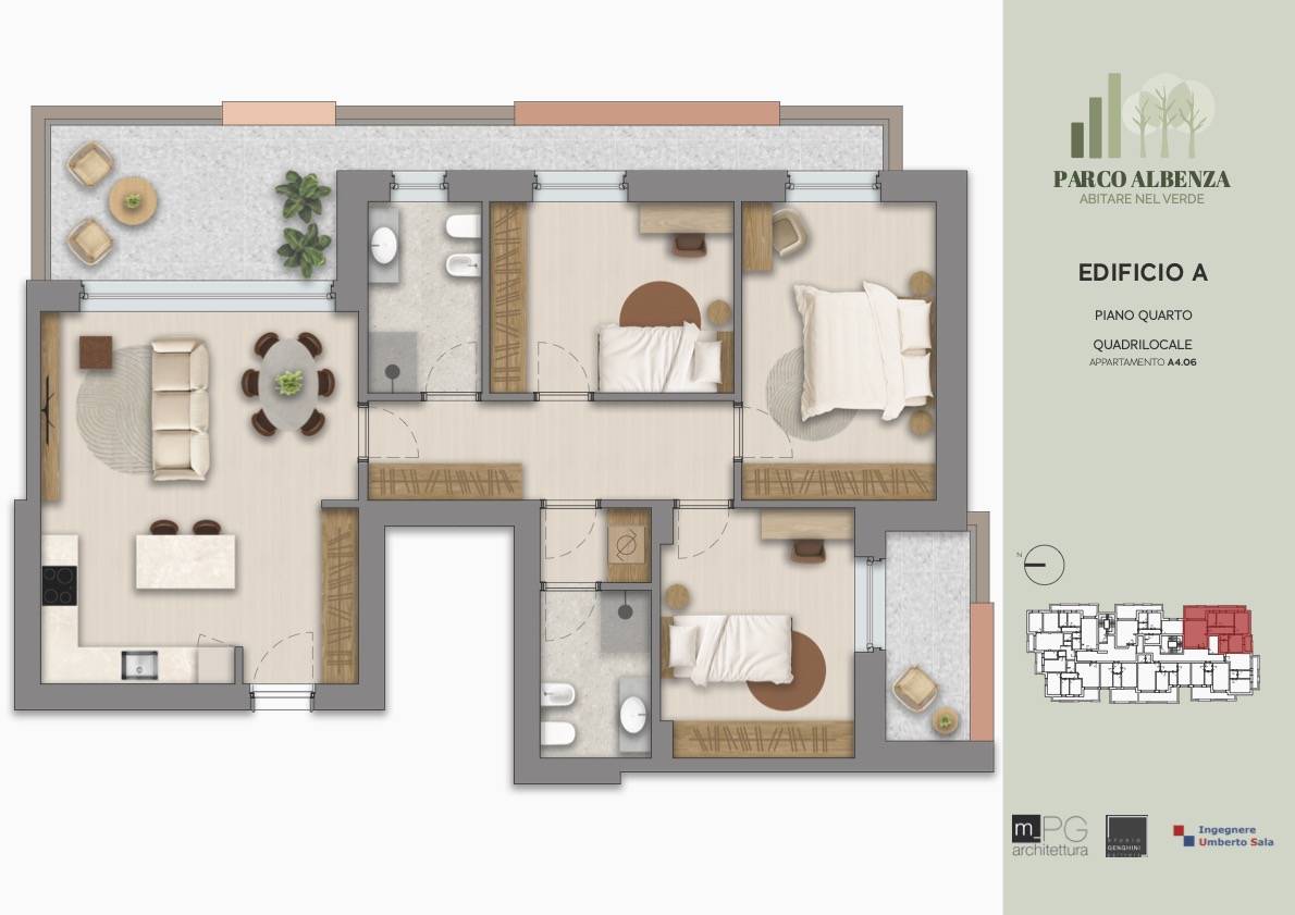 Immagine 21 di Appartamento in vendita  in Via Monte Albenza 10 a Monza
