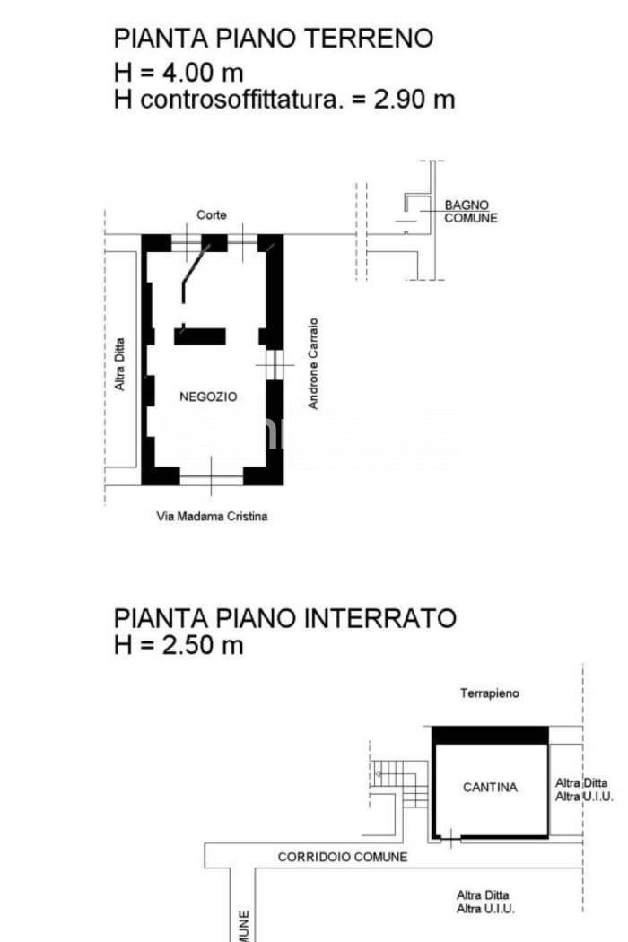 Immagine 11 di Locale commerciale in vendita  in Via Madama Cristina 57 a Torino