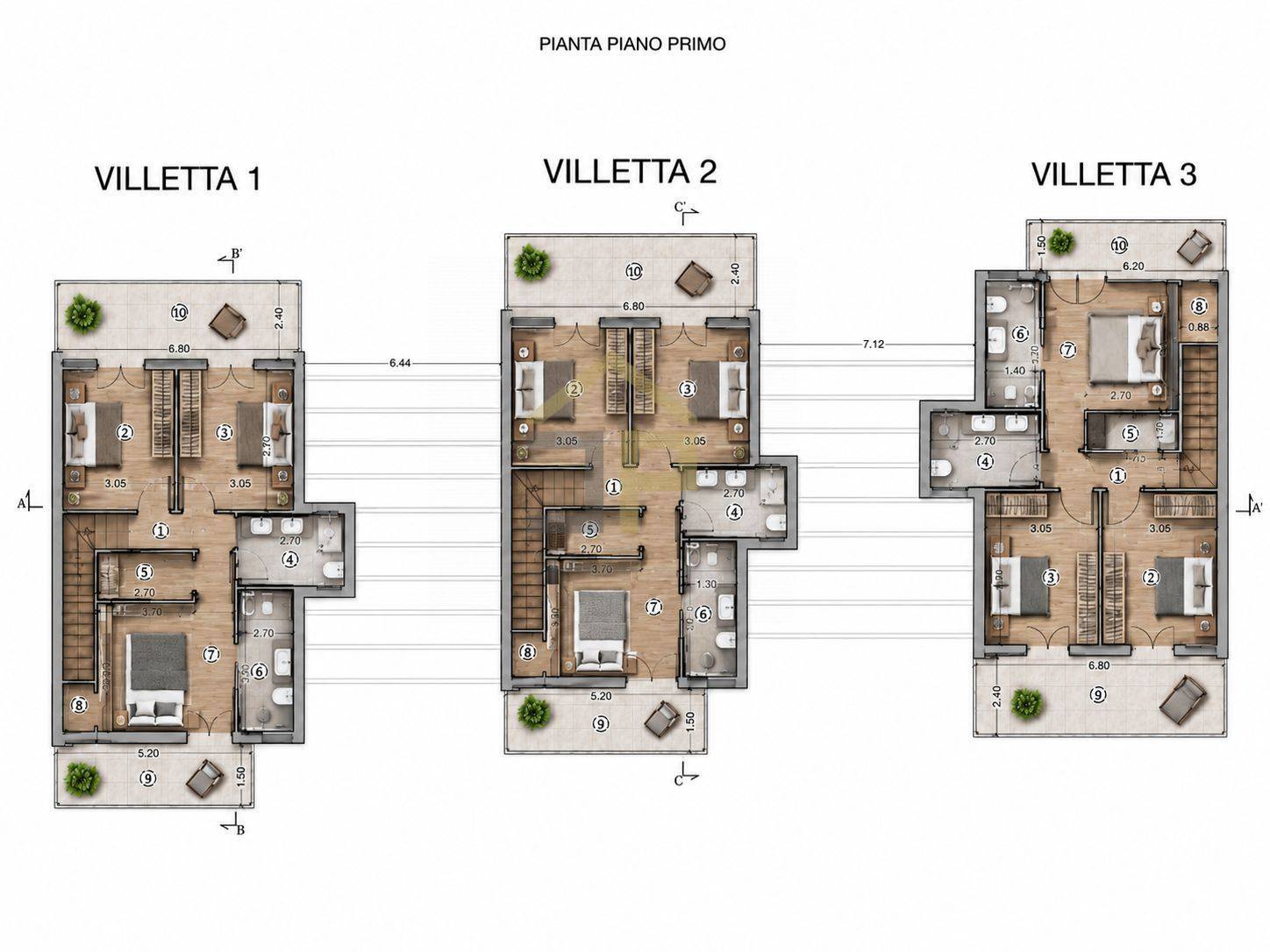 Immagine 14 di Villa in vendita  in Via Calarossa a Terrasini