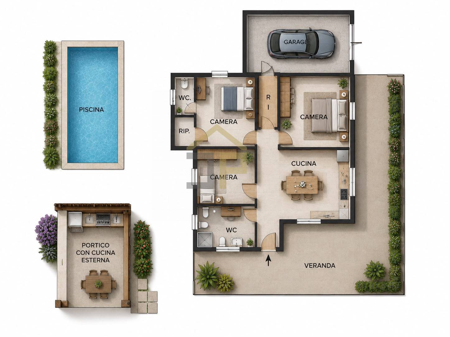 Immagine 43 di Villa in vendita  in Contrada Velez a Partinico