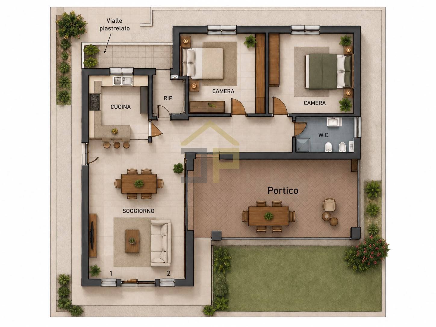 Immagine 49 di Villa in vendita  in Via Calaporro 18 a Terrasini