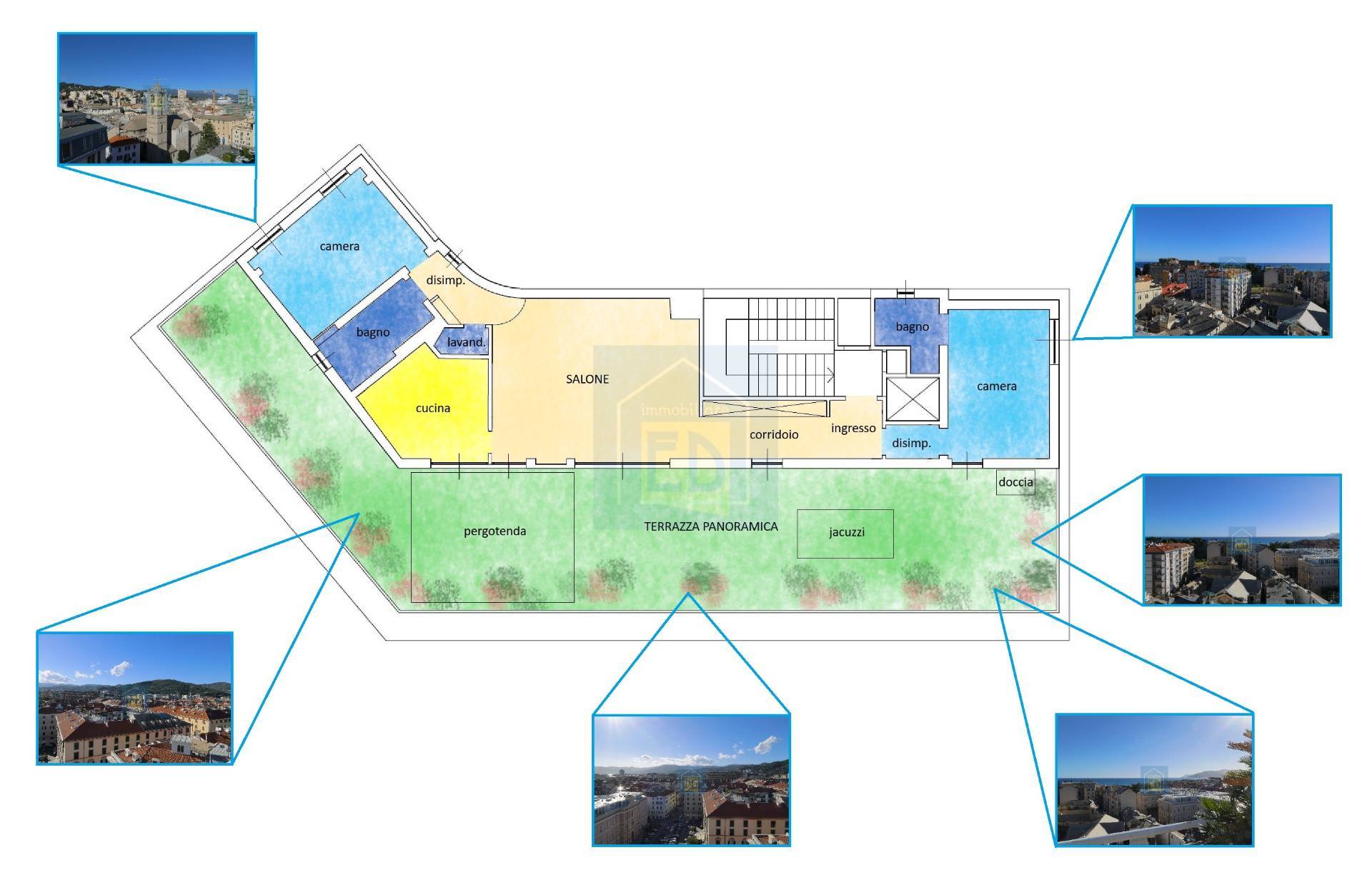 Immagine 38 di Appartamento in vendita  in Via Pietro Giuria 1 a Savona