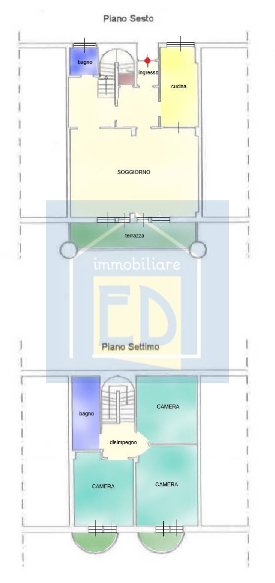 Immagine 12 di Appartamento in affitto  in Piazza Armando Diaz a Savona