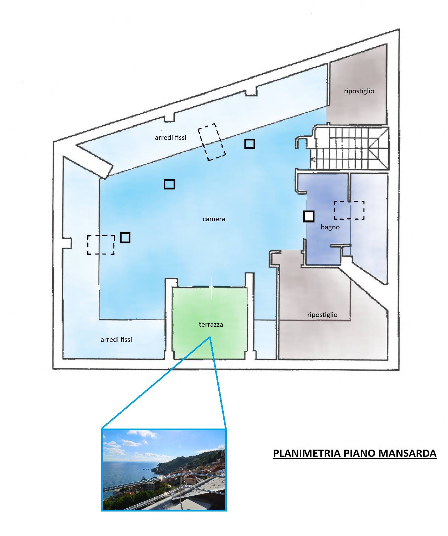 Immagine 120 di Villa in vendita  in Via Ademaro De Mari a Bergeggi