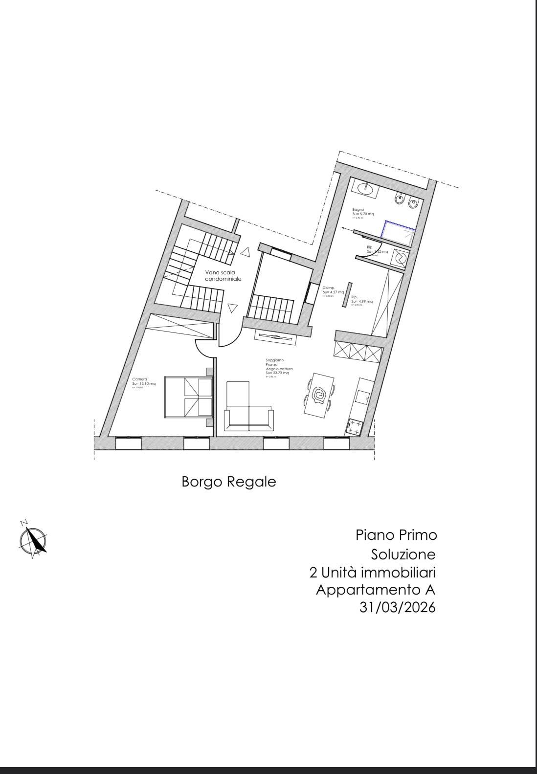 Immagine 4 di Appartamento in vendita  in Borgo Regale a Parma