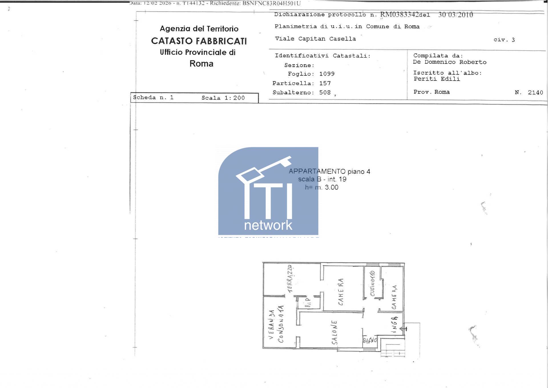 Immagine 33 di Attico in vendita  in Via Capitan casella 3 a Roma