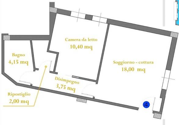 Immagine 12 di Appartamento in vendita  in Vico della Chiusetta 5 a Alassio