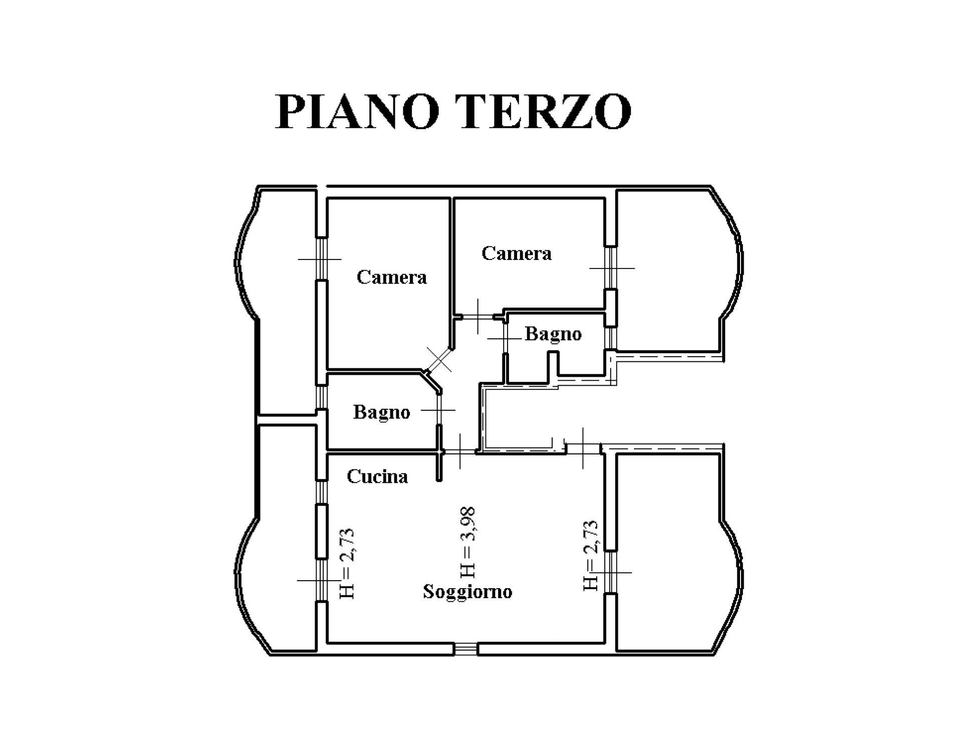 Immagine 35 di Attico in vendita  in via carlo urbani a Fabriano