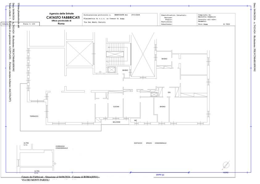 Immagine 42 di Appartamento in vendita  in Via Dei Monti Parioli a Roma