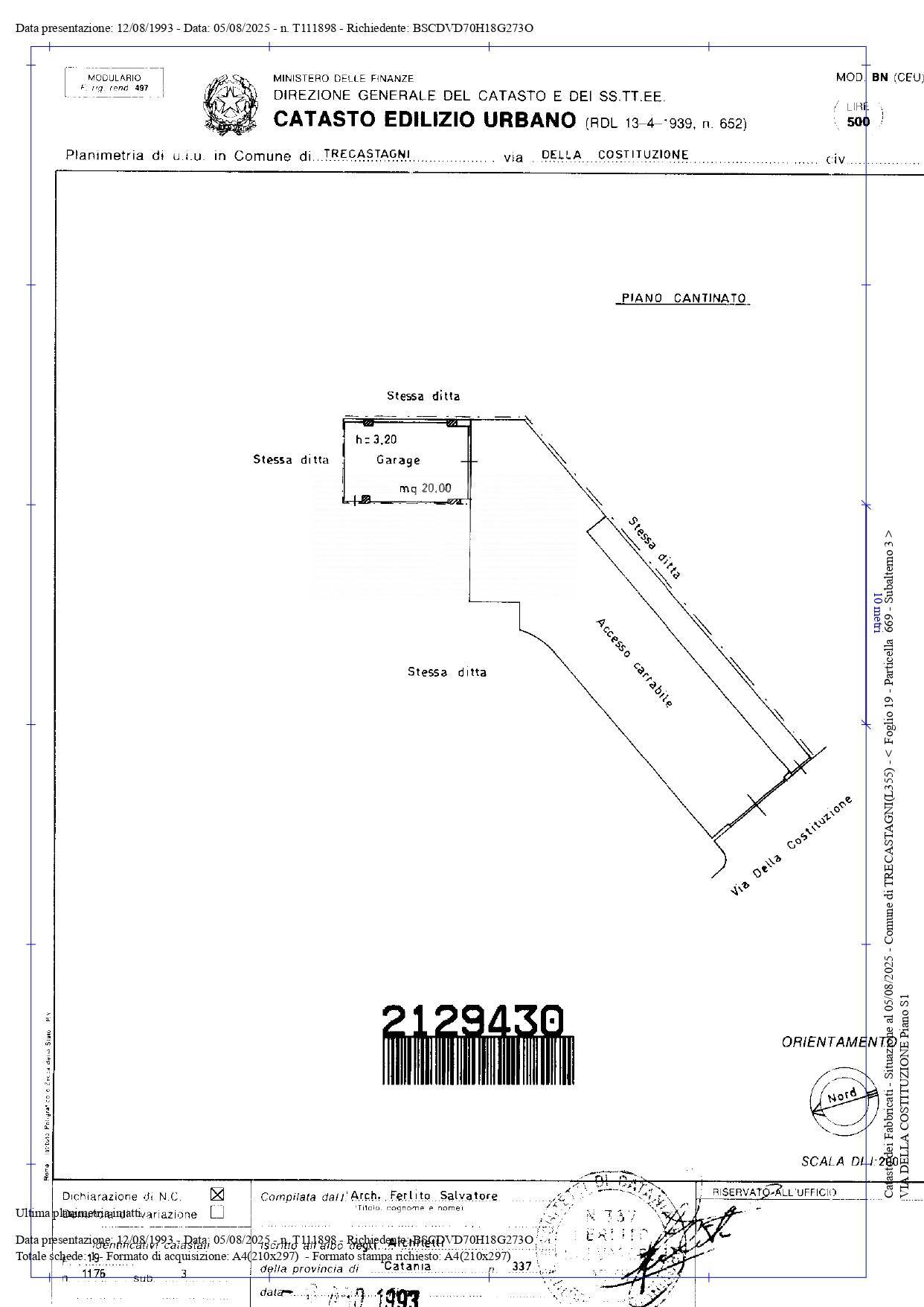 Immagine 65 di Villa in vendita  in via della costituzione 3 a Trecastagni