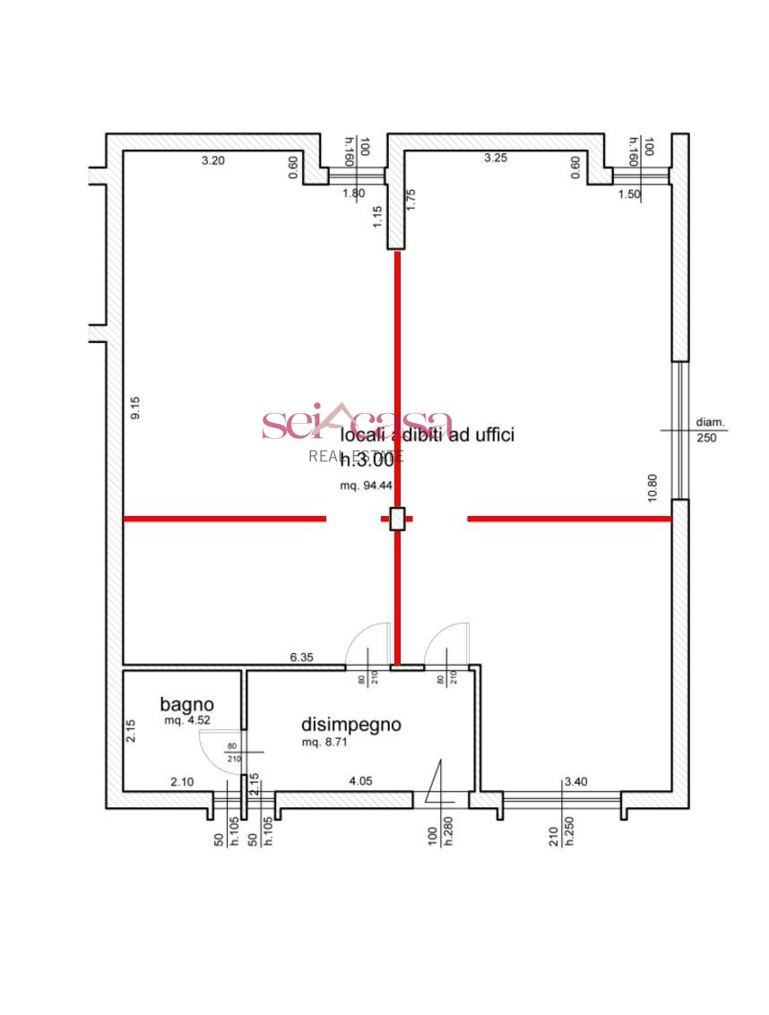 Immagine 9 di Ufficio in vendita  a Grosseto