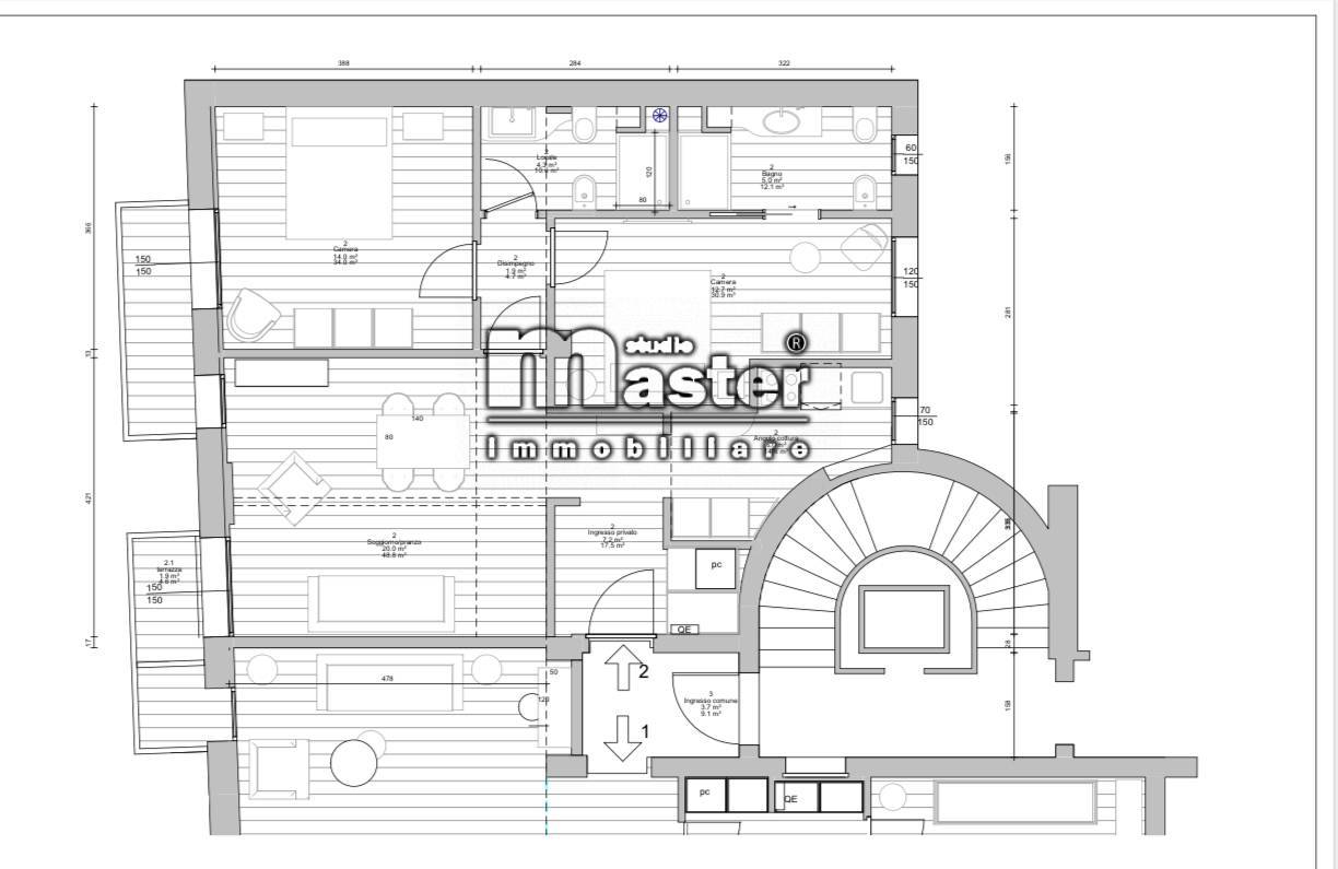 Immagine 15 di Appartamento in affitto  in PIAZZA MATTEOTTI a Treviso