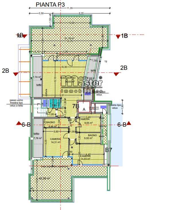 Immagine 9 di Attico in vendita  in viale luzzatti a Treviso