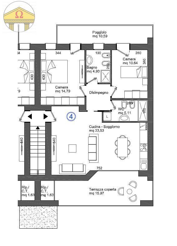 Immagine 3 di Appartamento in vendita  a Refrontolo