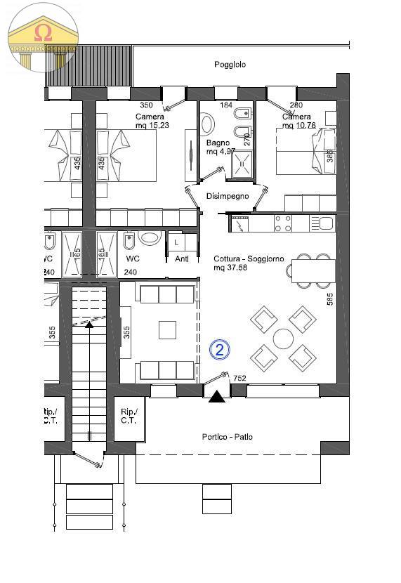 Immagine 6 di Appartamento in vendita  a Refrontolo