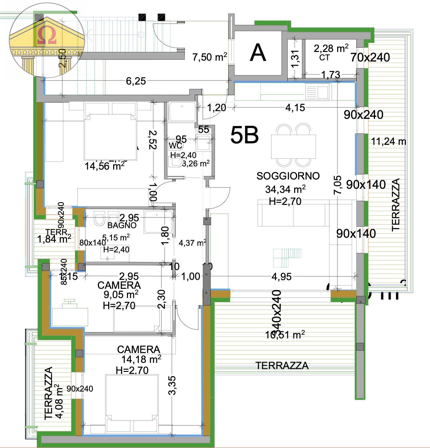 Immagine 4 di Appartamento in vendita  a Treviso
