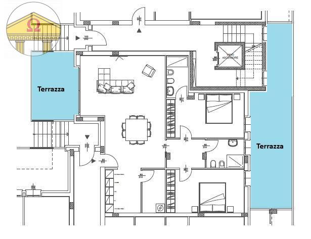 Immagine 5 di Appartamento in vendita  a Treviso