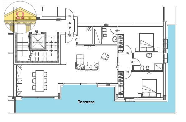 Immagine 5 di Appartamento in vendita  a Treviso
