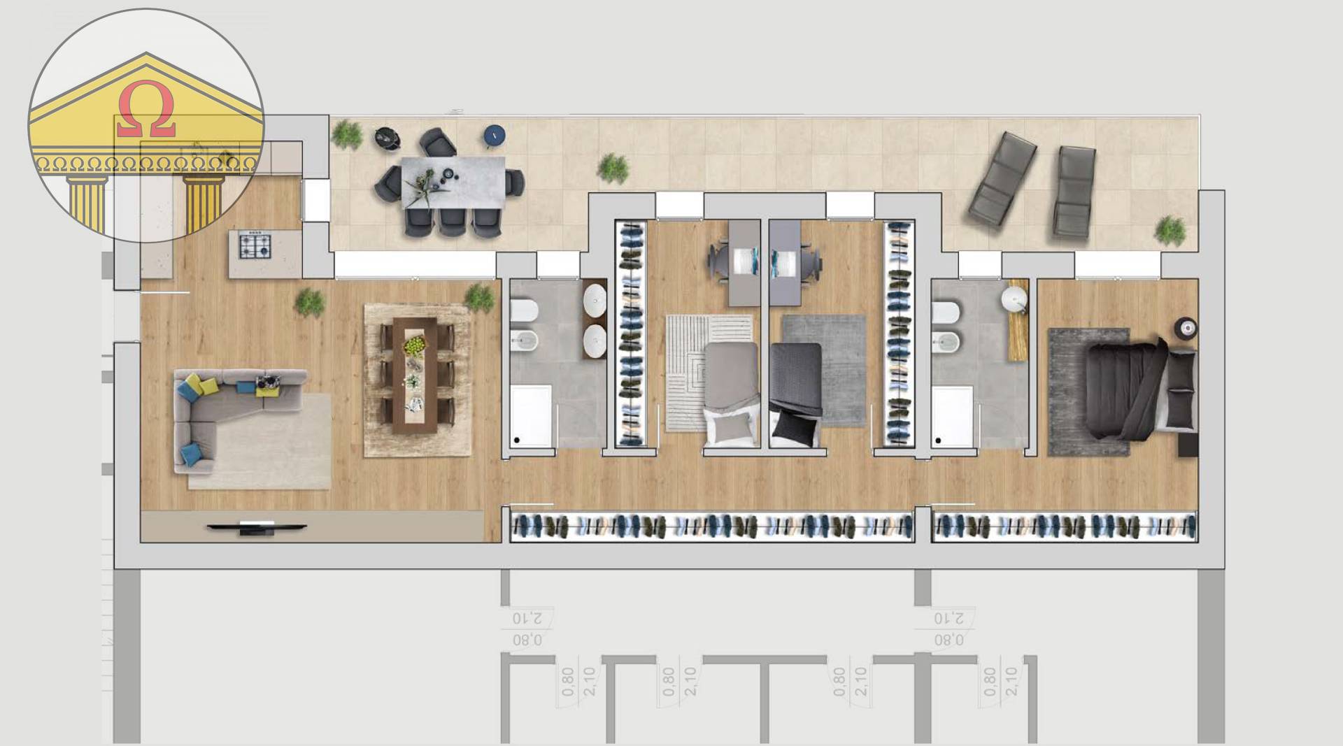 Immagine 5 di Appartamento in vendita  a Refrontolo