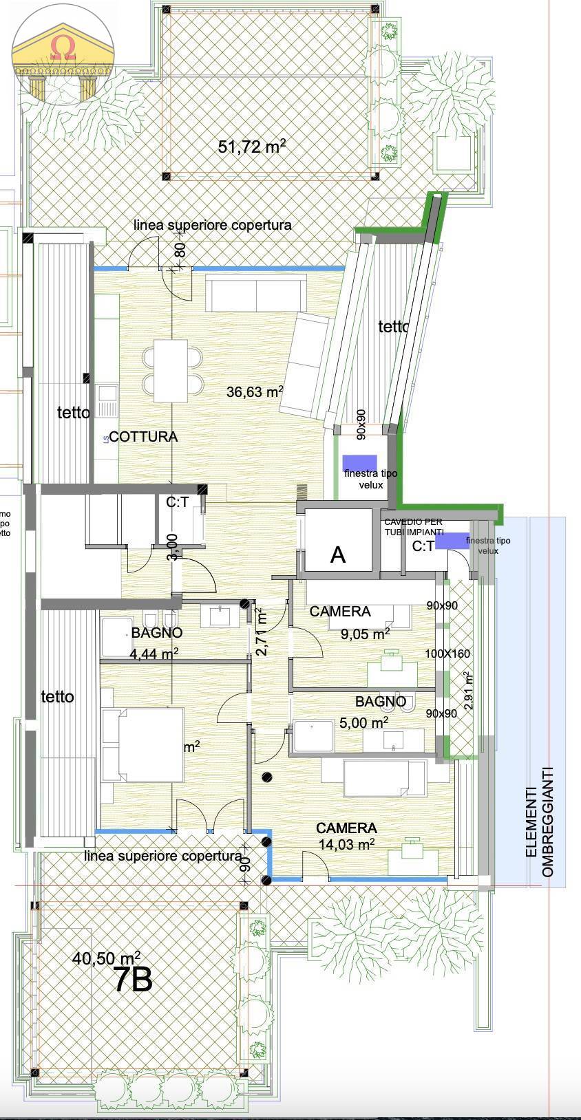 Immagine 11 di Attico in vendita  a Treviso