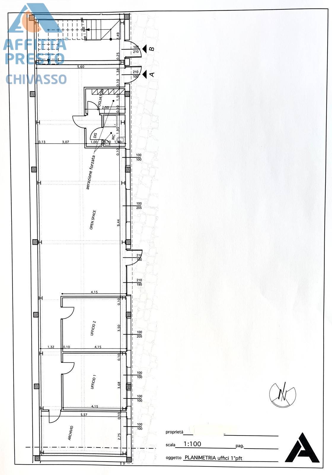 Immagine 27 di Ufficio in affitto  in Via Teodoro 1 a Chivasso