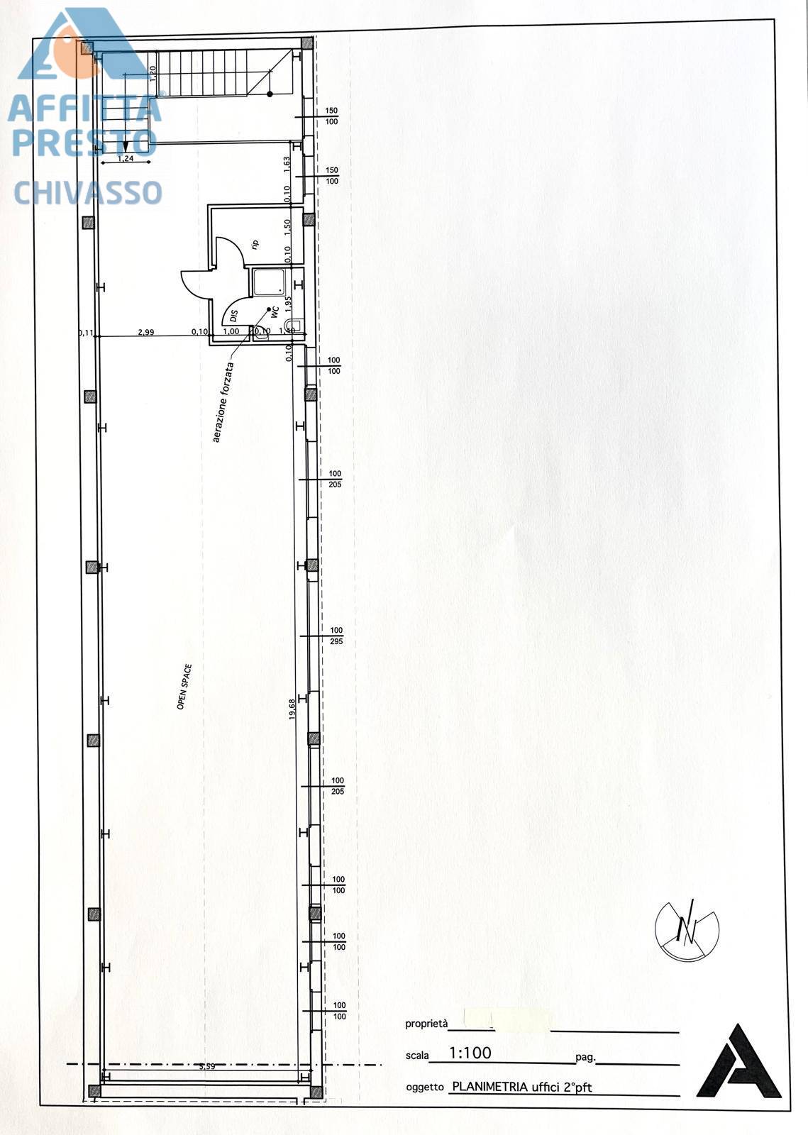 Immagine 26 di Ufficio in affitto  in Via Teodoro 1 a Chivasso